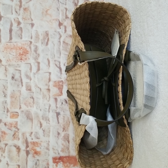 New ULLA JOHNSON Surfside Carryall Straw Tote Bag - Picture 10 of 13